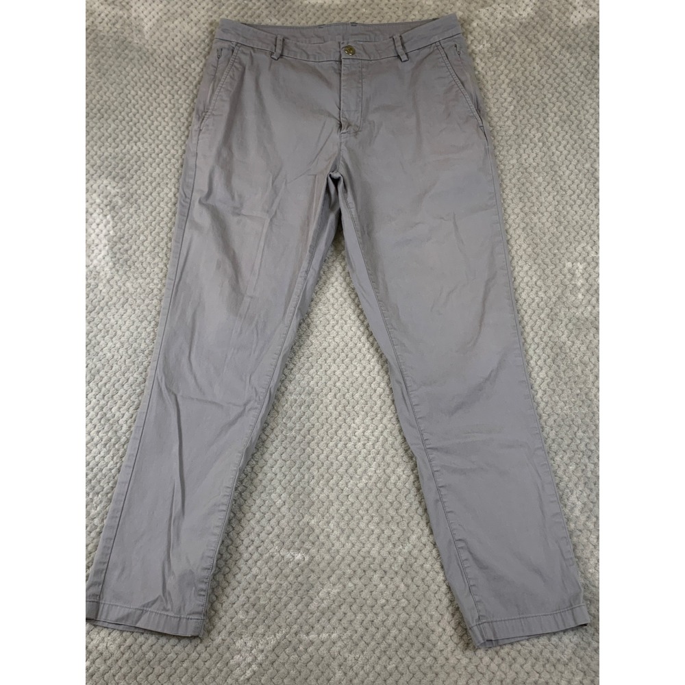 Birddogs Pants Mens 34x30 Gray Stretch Built In Liner Performance Golf Chino